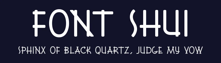 Font Shui by Harold's Fonts — Decorative Font — thumbnail 2