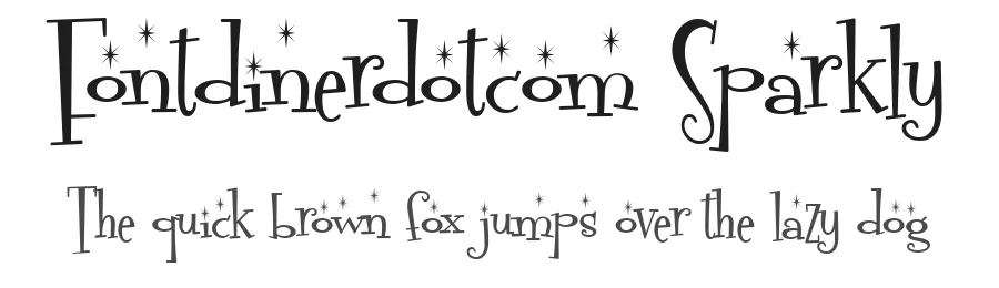 Fontdinerdotcom Sparkly