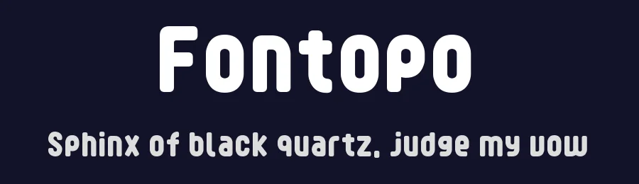 Fontopo by Yoshihisa Nakai — Sans Serif Font — thumbnail 2
