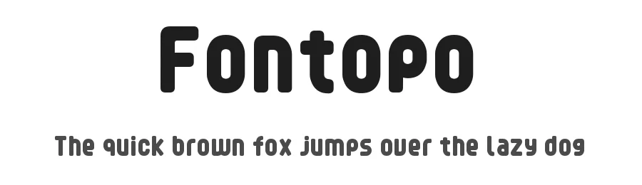Fontopo by Yoshihisa Nakai — Sans Serif Font