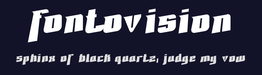 Fontovision by Dieter Schumacher — Display Font — thumbnail 2