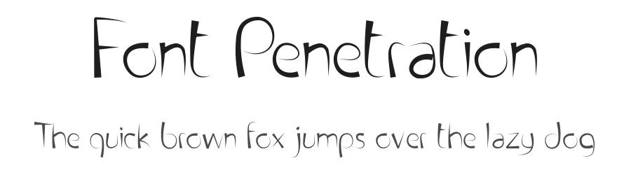 Font Penetration