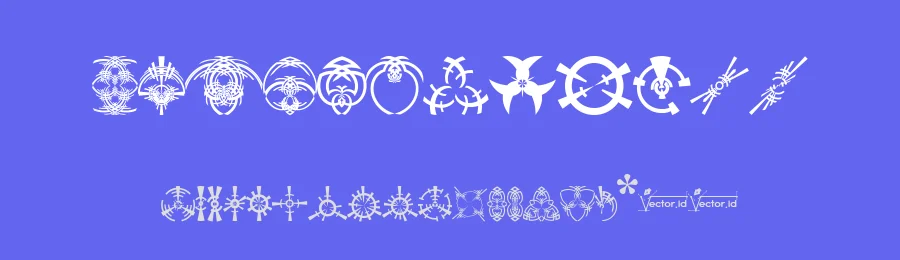 Fonts Vector Ancient Symbol by vector.id — Dingbats Font — thumbnail 3
