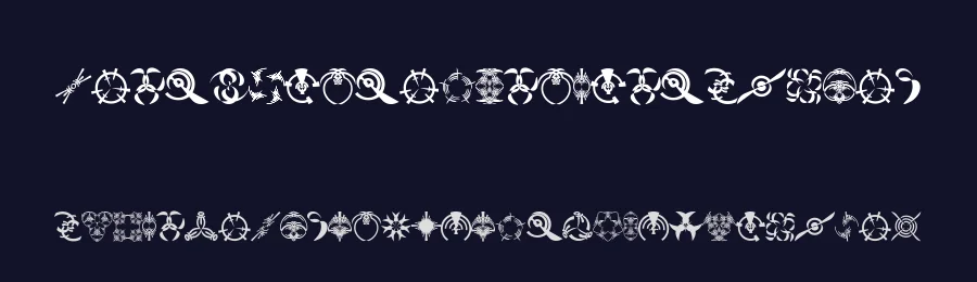 Fonts Vector Ancient Symbol by vector.id — Dingbats Font — thumbnail 2