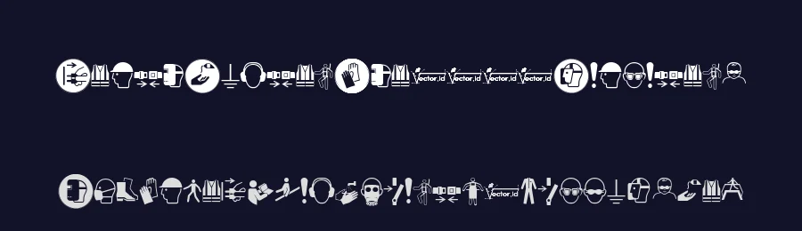 Fonts Vector Iso 7010 Mandatory by vector.id — Dingbats Font — thumbnail 2