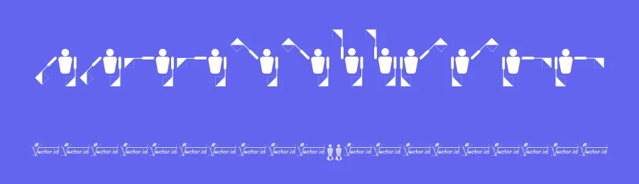 Fonts Vector Semaphore Flag by vector.id — Dingbats Font — thumbnail 3