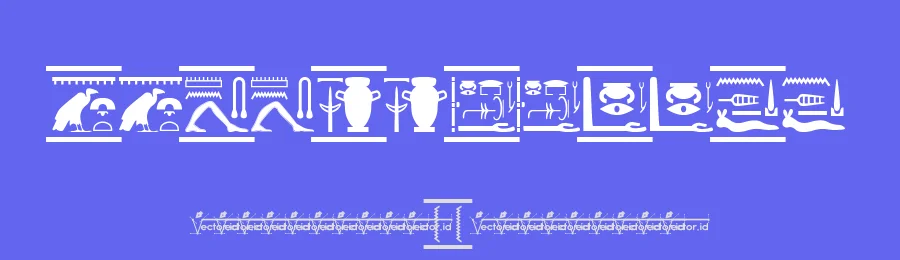 Fonts Vector Hieroglyps by vector.id — Dingbats Font — thumbnail 3