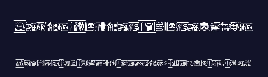 Fonts Vector Hieroglyps by vector.id — Dingbats Font — thumbnail 2