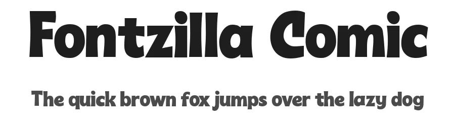 Fontzilla Comic