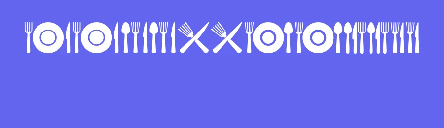 Food Icons by Vladimir Nikolic — Dingbats Font — thumbnail 3