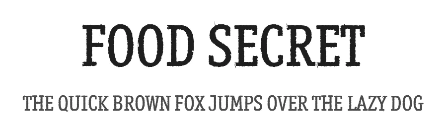 Food Secret by Midfont Studio β Decorative Font