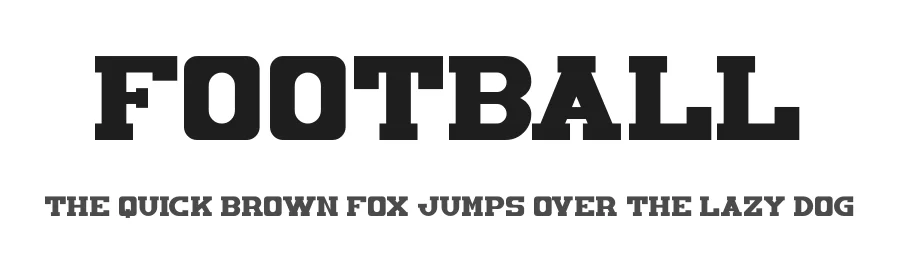 Football by Kong Font — Decorative Font