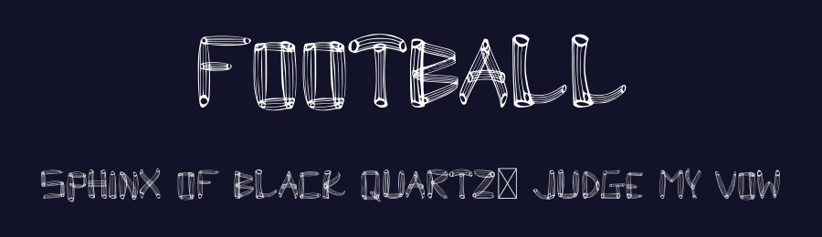 Football by Santoso Mardos Anto — Decorative Font — thumbnail 2