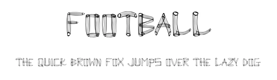 Football by Santoso Mardos Anto — Decorative Font