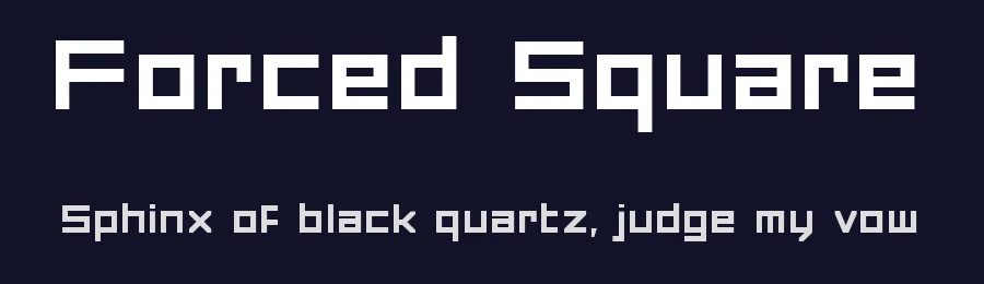 Forced Square by DrawPerfect — Display Font — thumbnail 2