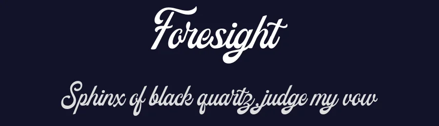 Foresight by Letterhend Studio — Script Handwritten Font — thumbnail 2