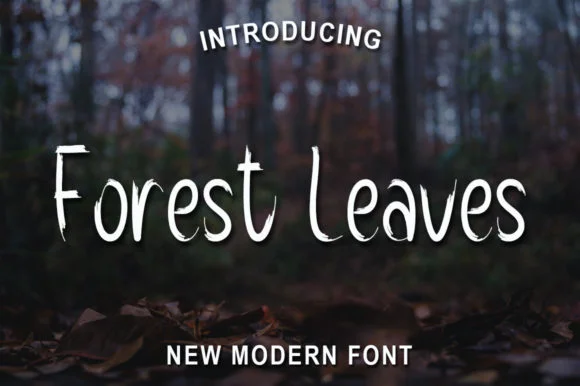 Forest Leaves Font by morningtimestudio — Script Handwritten Font