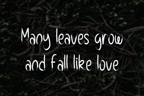 Forest Leaves Font by morningtimestudio — Script Handwritten Font — thumbnail 3