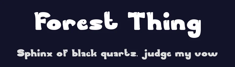 Forest Thing by weknow — Decorative Font — thumbnail 2