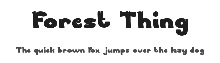 Forest Thing by weknow — Decorative Font
