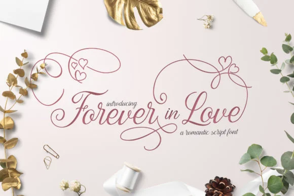 Forever in Love Font by Salt and Pepper Fonts — Script Handwritten Font
