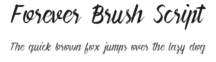 Forever Brush Script