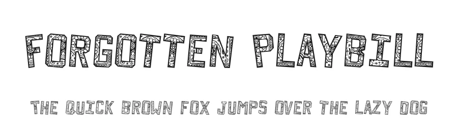 Forgotten Playbill by Lauren Ashpole — Decorative Font