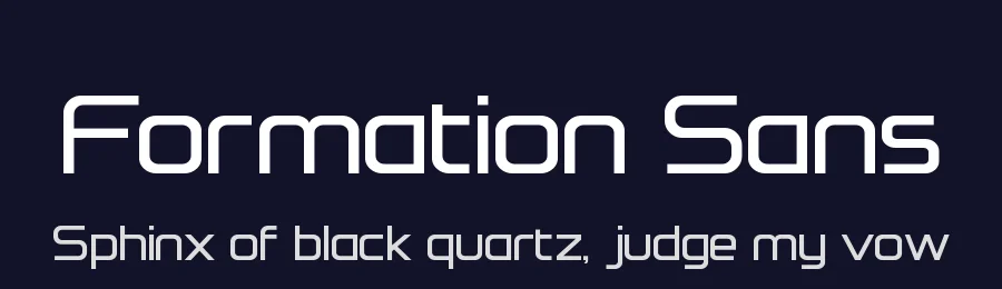 Formation Sans by Steve Gardner — Sans Serif Font — thumbnail 2