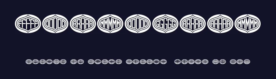 Formogram by Vladimir Nikolic — Decorative Font — thumbnail 2