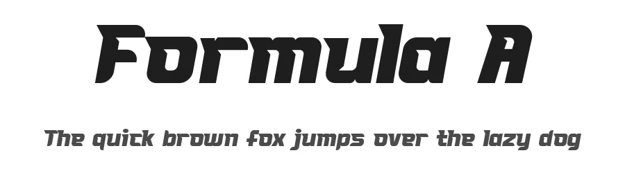 Formula A by Pinisiart — Display Font