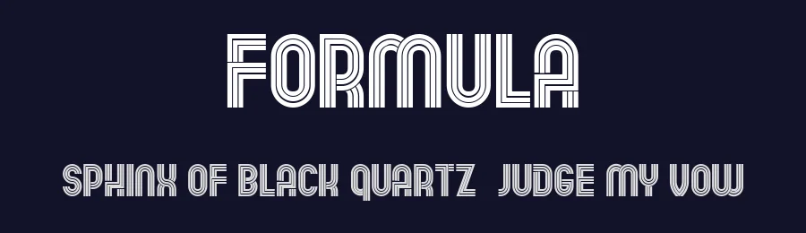 Formula by Vladimir Nikolic — Decorative Font — thumbnail 2
