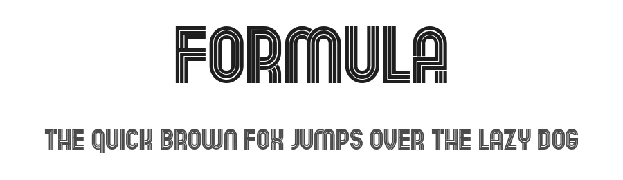 Formula by Vladimir Nikolic — Decorative Font