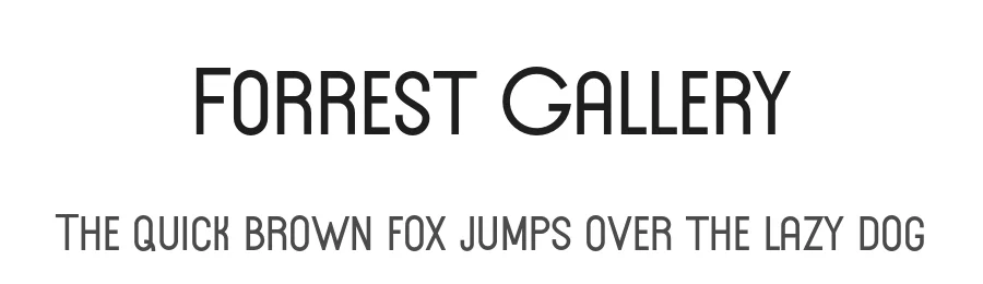 Forrest Gallery by Lettertype Studio β Sans Serif Font