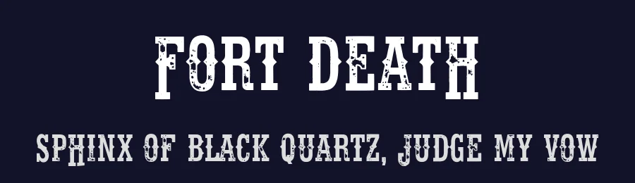 Fort Death by Fontmonger — Decorative Font — thumbnail 2