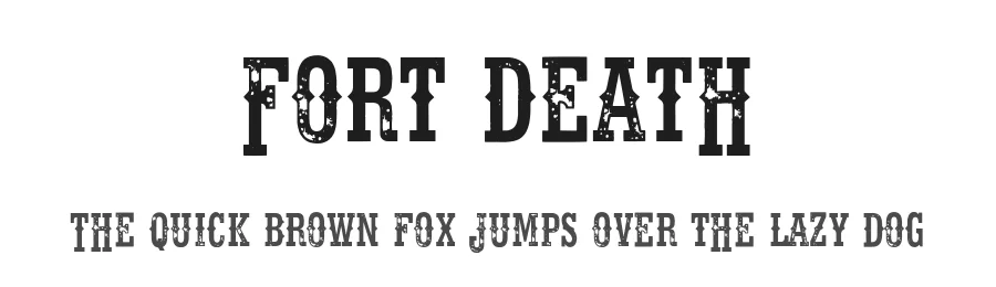 Fort Death by Fontmonger — Decorative Font