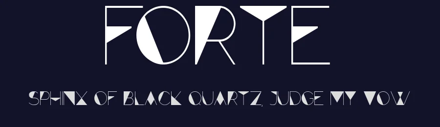 Forte by Paul K — Display Font — thumbnail 2