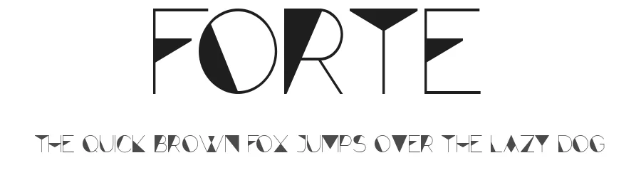 Forte by Paul K — Display Font