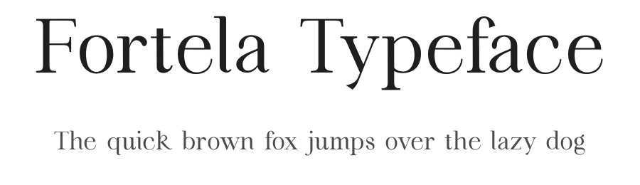 Fortela Typeface