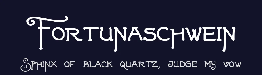 Fortunaschwein by anke-art — Decorative Font — thumbnail 2