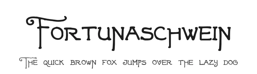 Fortunaschwein by anke-art — Decorative Font