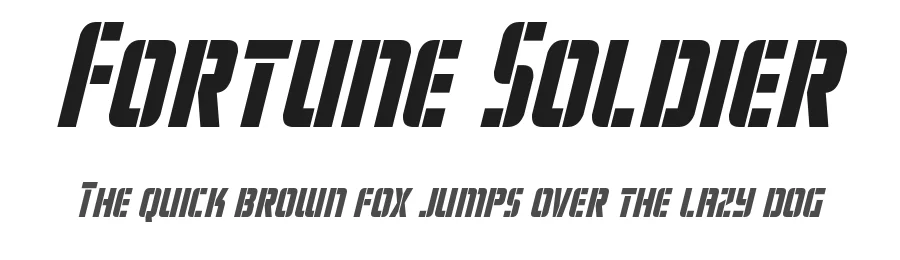 Fortune Soldier by Iconian Fonts β Decorative Font