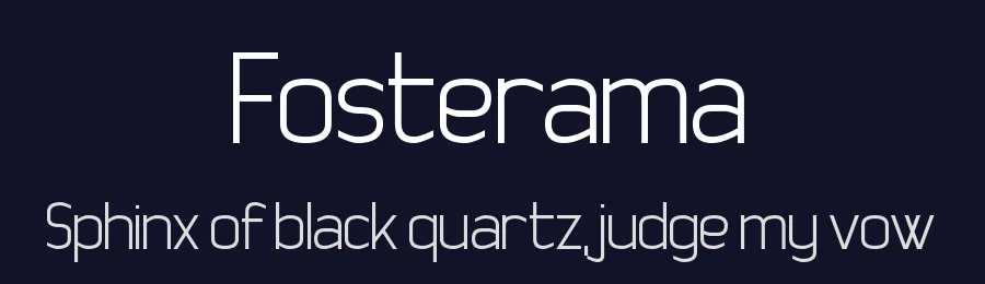 Fosterama by Chequered Ink — Sans Serif Font — thumbnail 2