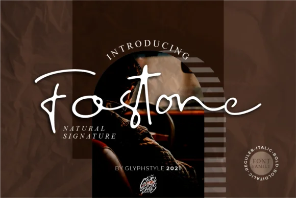 Fostone Natural Signature Font by glyphstyle — Script Handwritten Font