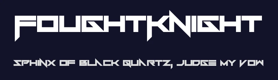 FoughtKnight by Chequered Ink — Display Font — thumbnail 2