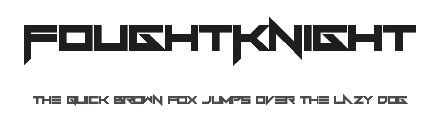FoughtKnight by Chequered Ink — Display Font