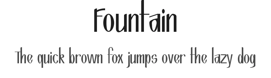 Fountain by Todd Williams — Decorative Font