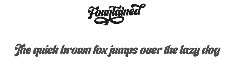 Fountained