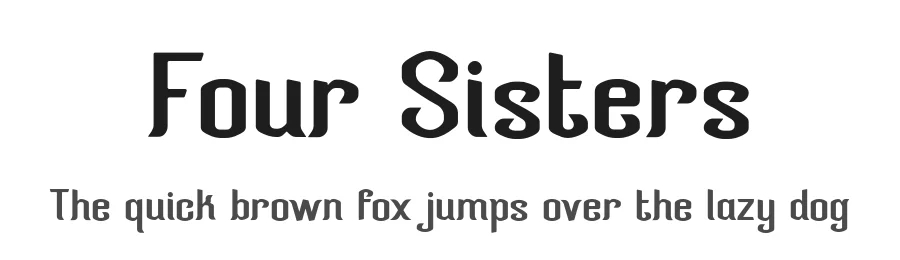 Four Sisters by Chanz β Decorative Font