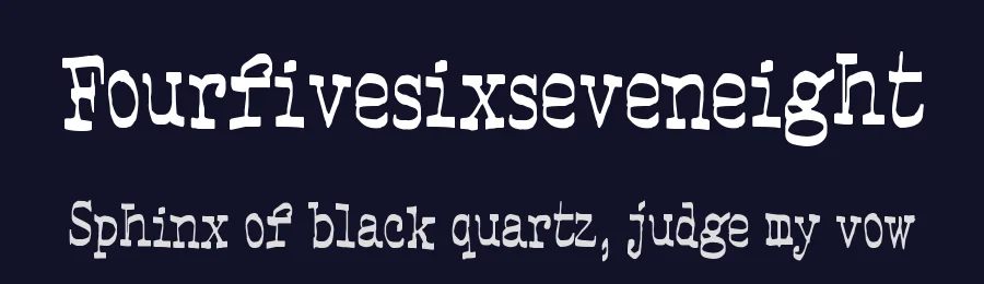 Fourfivesixseveneight by Juha Korhonen — Decorative Font — thumbnail 2