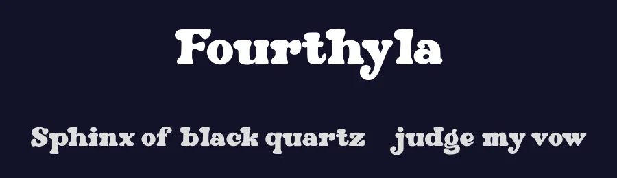 Fourthyla by Maulana Creative — Decorative Font — thumbnail 2